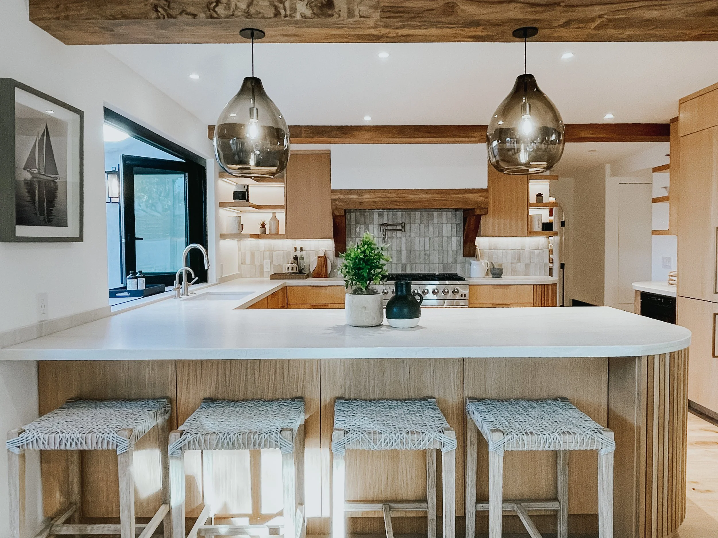 Luxury kitchen remodel completed by Bishop Construction — San Diego, CA